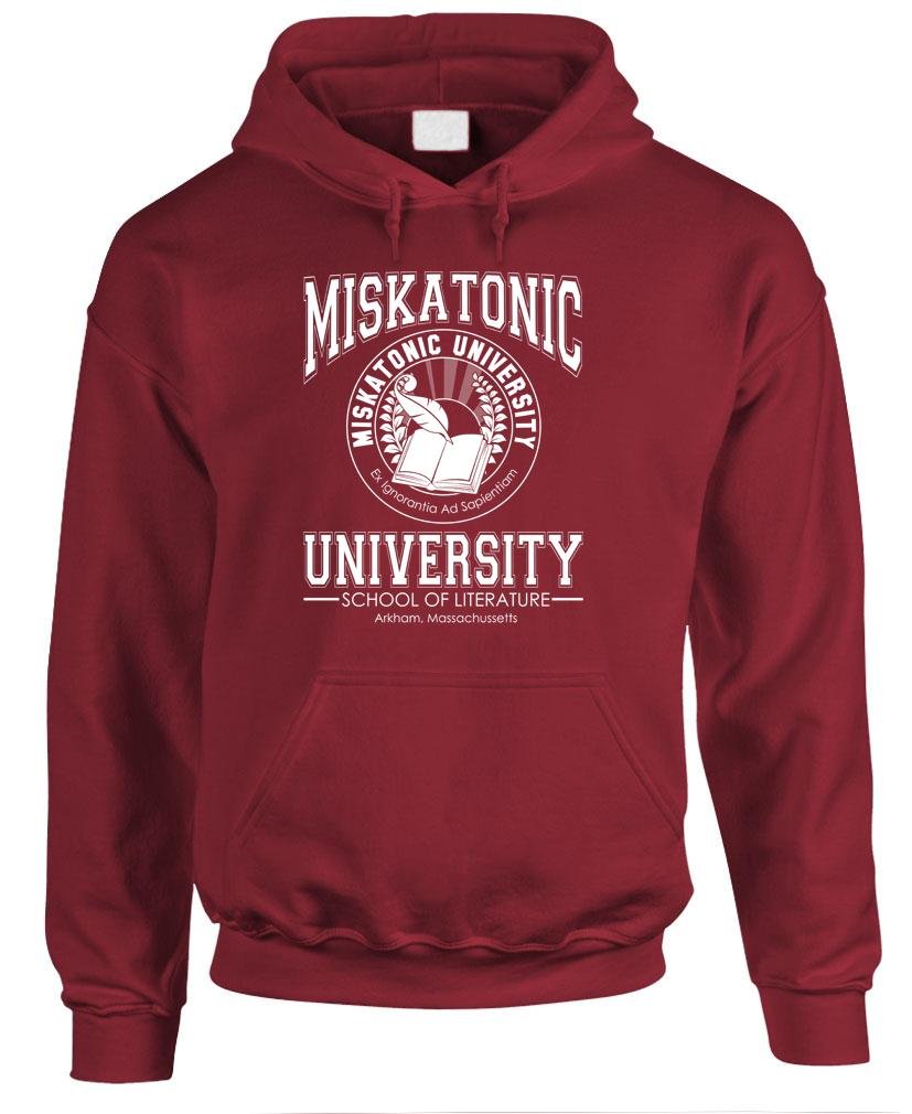 Miskatonic University Literature School Hoodie - Cozy Pullover Sweatshirt for College Students & Book Lovers - Perfect for Campus Wear & Reading Comfort