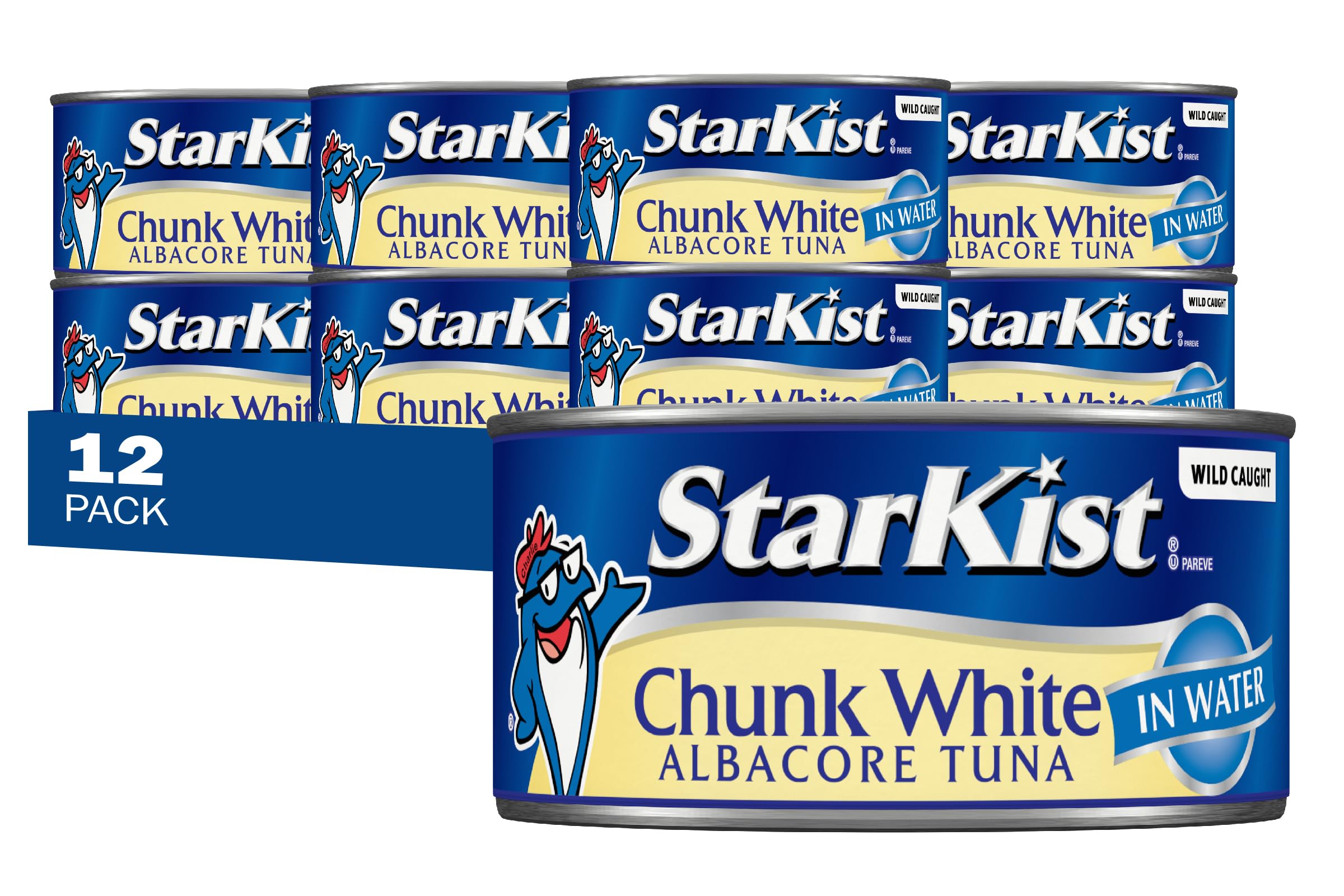StarKist Chunk White Albacore Tuna in Water - 12 Oz (Pack of 12) | High Protein, Low Mercury | Perfect for Salads, Sandwiches & Meal Prep