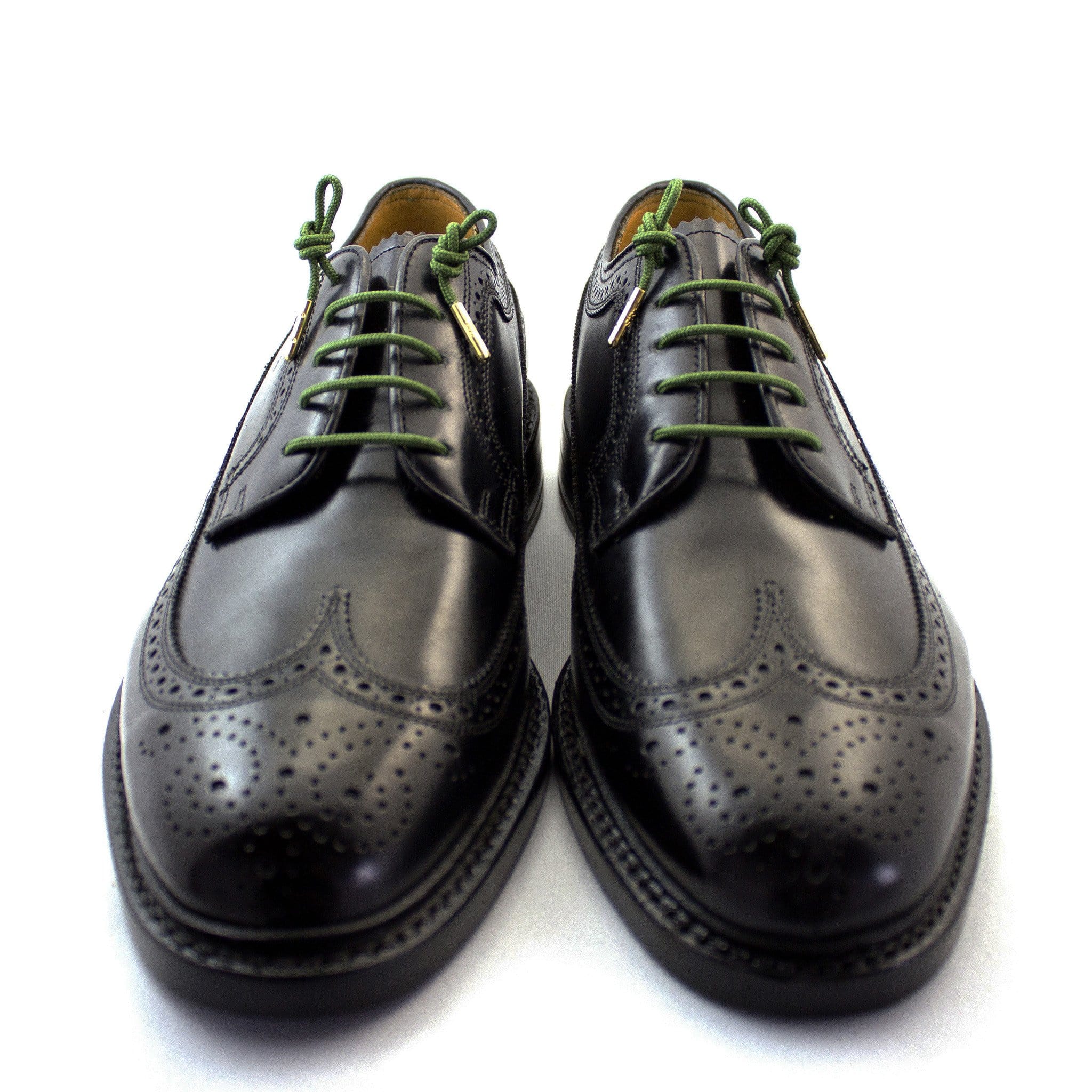 Moville Green Dress Shoelaces - 32 Inch/81cm Long Flat Shoelaces for Dress Shoes - Perfect for Formal Wear, Office Attire & Special Occasions