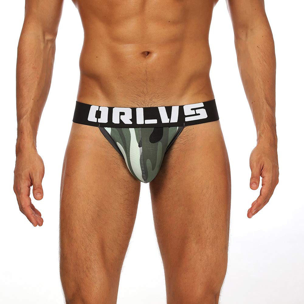 Breathable Cotton Men's Low Rise Camo Jockstrap - Comfortable Performance Underwear for Sports, Gym & Active Lifestyle