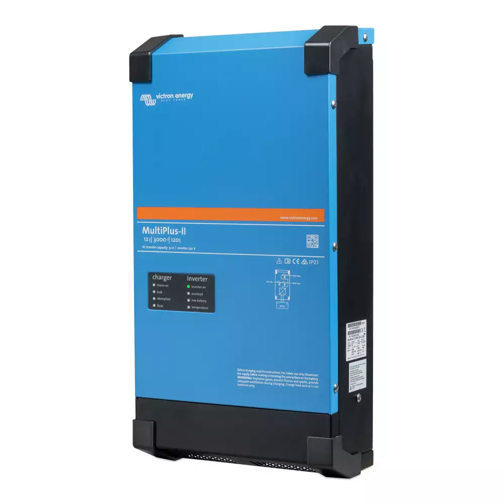 Victron Energy MultiPlus II 24/5000/120-95 120V Pure Sine Wave Inverter Charger - Open Box (SN: HQ244132VNT) - Perfect for Off-Grid Solar Systems, RVs, and Marine Applications