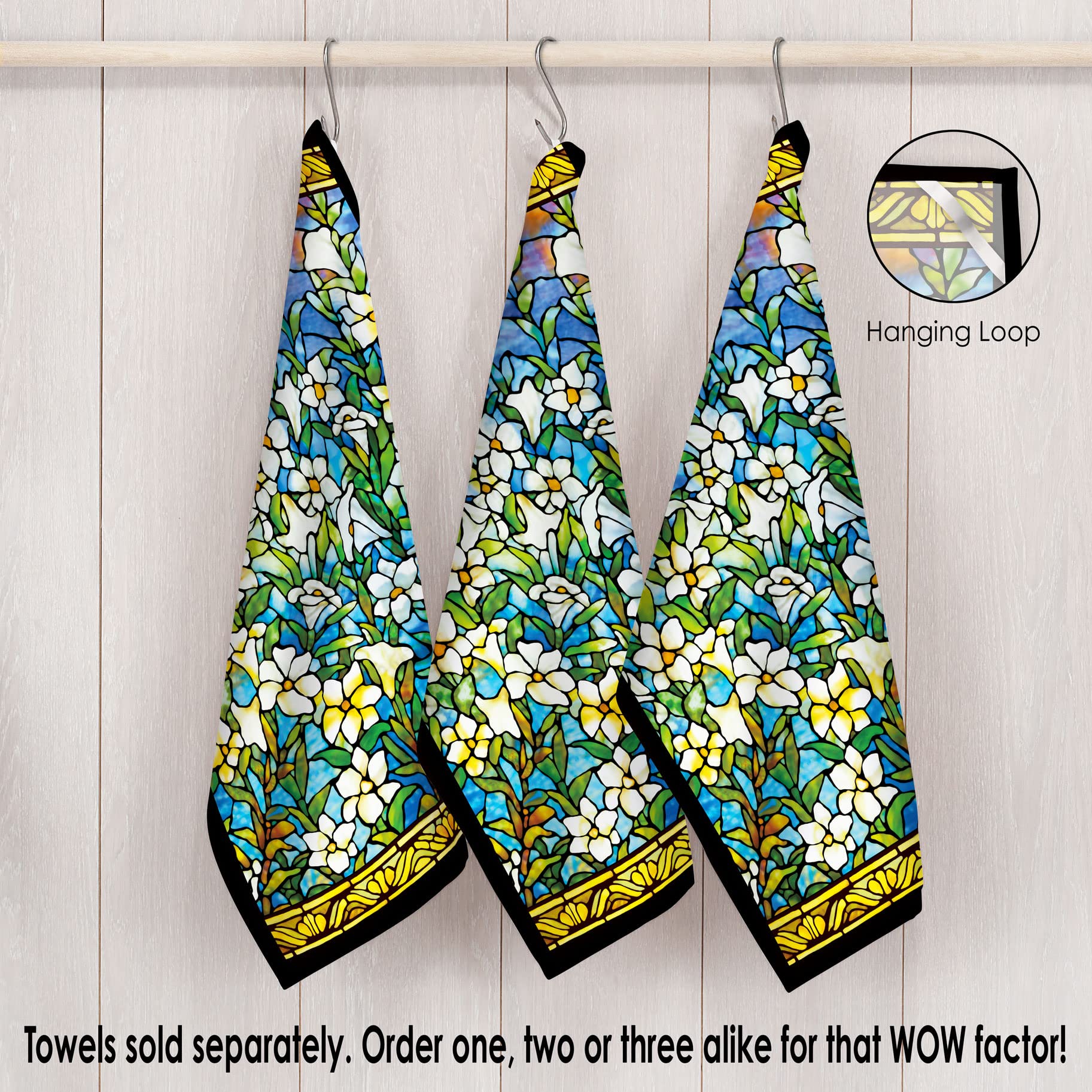 RainCaper Tiffany Field of Lilies Tea Towels - 18