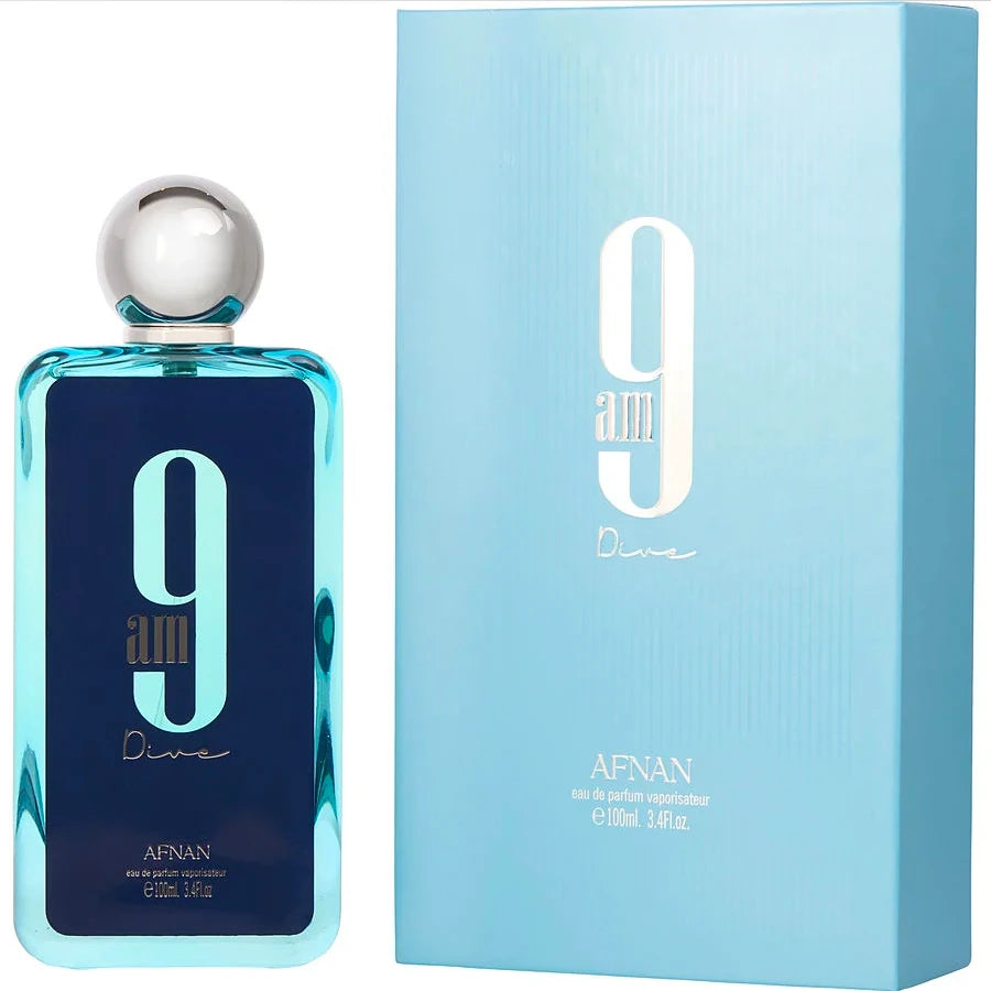9 AM Dive 3.4 oz Eau de Parfum Unisex Fragrance - Fresh Citrus & Woody Scent for Daytime Wear, Office & Casual Outings