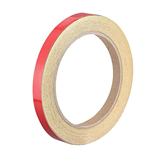 uxcell Red Reflective Tape 10mm x 25m - High Visibility Waterproof Safety Tape for Bikes, RV, Boat Striping & Nighttime Warning Marking | Perfect for Road Safety, Emergency Signaling & Outdoor Gear Protection