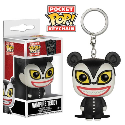 Disney Nightmare Before Christmas Vampire Teddy Pocket Pop! Keychain - Cute Collectible Figure for Backpacks, Gifts & Halloween Decor