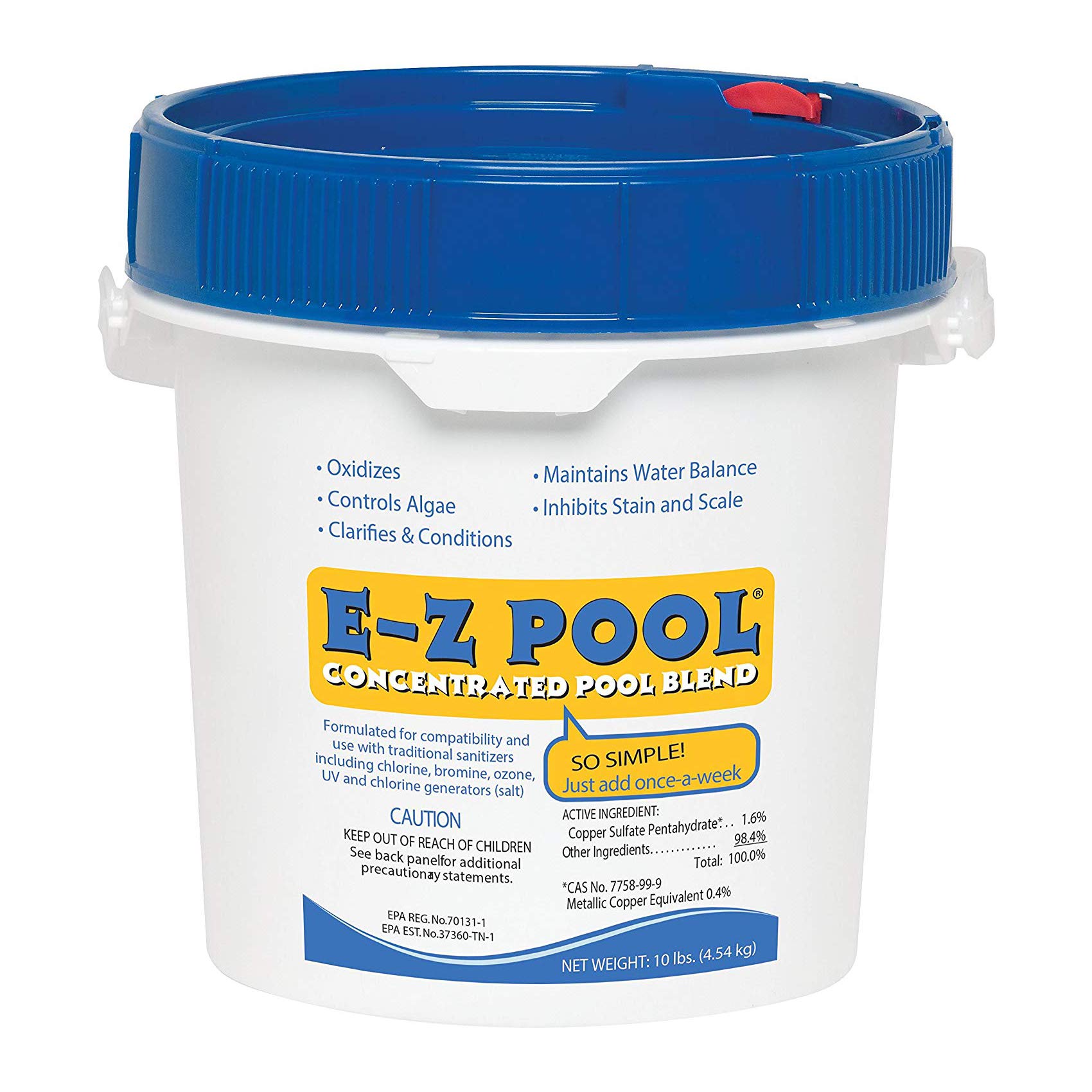 EZ Pool Concentrated Pool Blend Water Care - 10 lb | Premium Swimming Pool Maintenance Chemical for Crystal Clear Water | Perfect for Backyard Pools, Spas & Hot Tubs