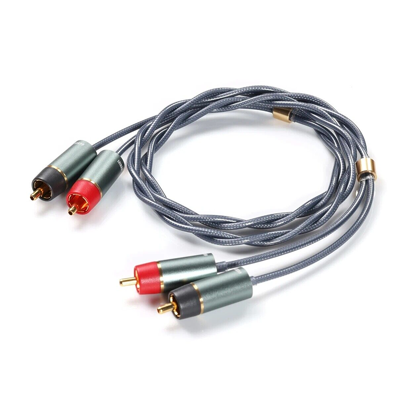 Premium DD ddHiFi RC30B RCA to RCA Analog Audio Cable - High-Quality Stereo Interconnect for Home Theater, Turntable, and Hi-Fi Systems
