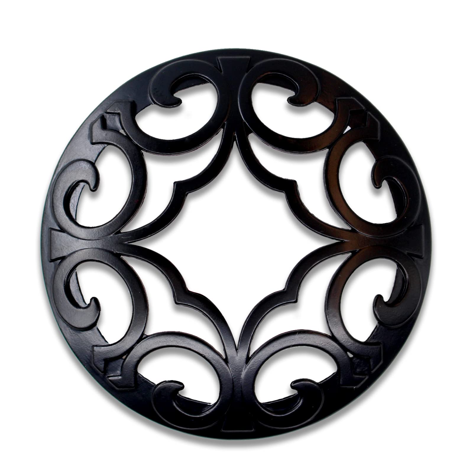Hion Black Scented Candle Toppers - Decorative Jar Lids & Candle Shades for Even Wax Melting - Perfect Candle Accessories Gift Set for Women - Ideal for Home Decor, Spa Relaxation & Romantic Ambiance