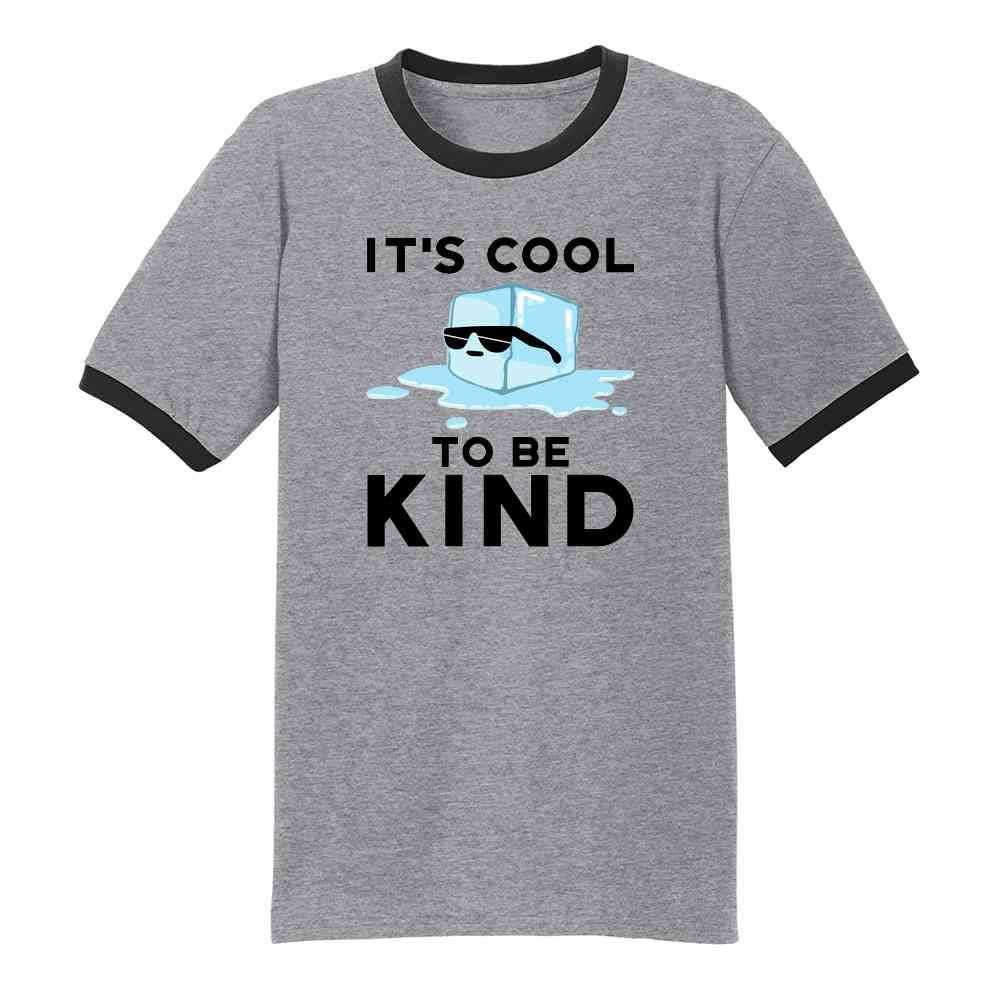Pop Threads 'It's Cool to Be Kind' Graphic T-Shirt - Unisex Inspirational Tee for Men & Women - Casual Wear, Workout, Street Style