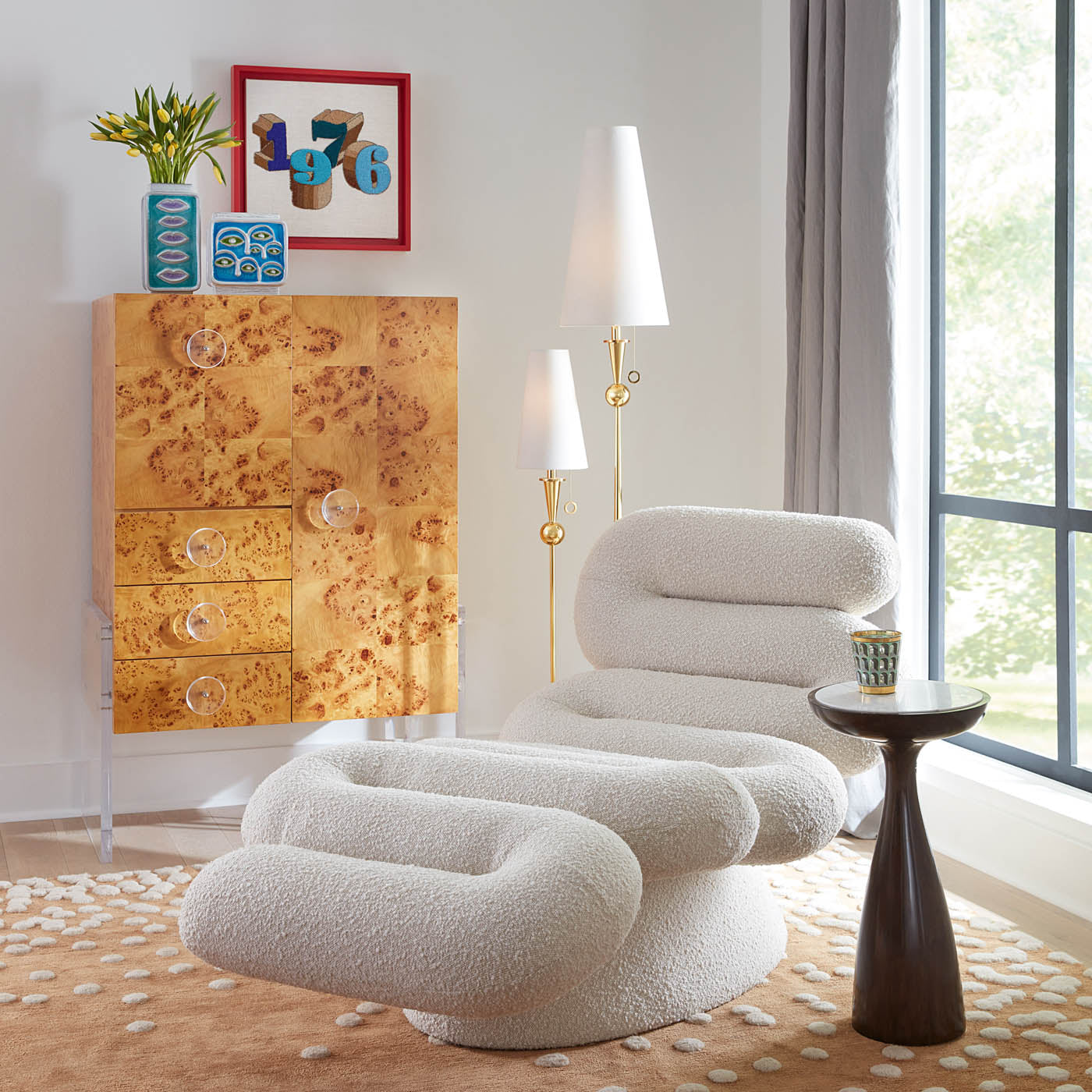 Hand-Knotted Vapor Area Rug - Soft & Durable for Living Room, Bedroom, or Office - Boho Chic Home Decor