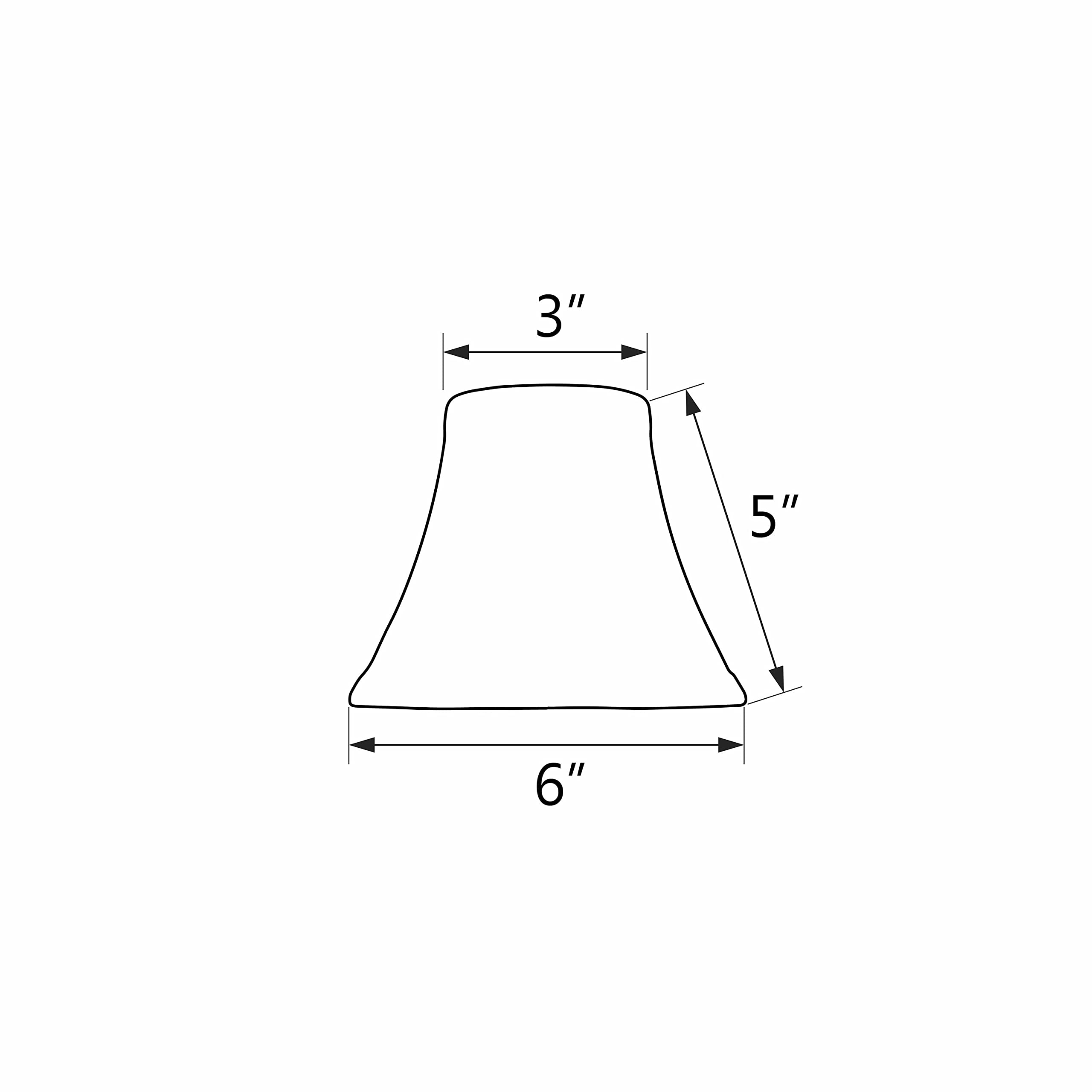 Aspen Creative 32128-2A Small Hardback Empire Chandelier Clip-On Lamp Shade Set (2 Pack) - White Transitional Design, 6