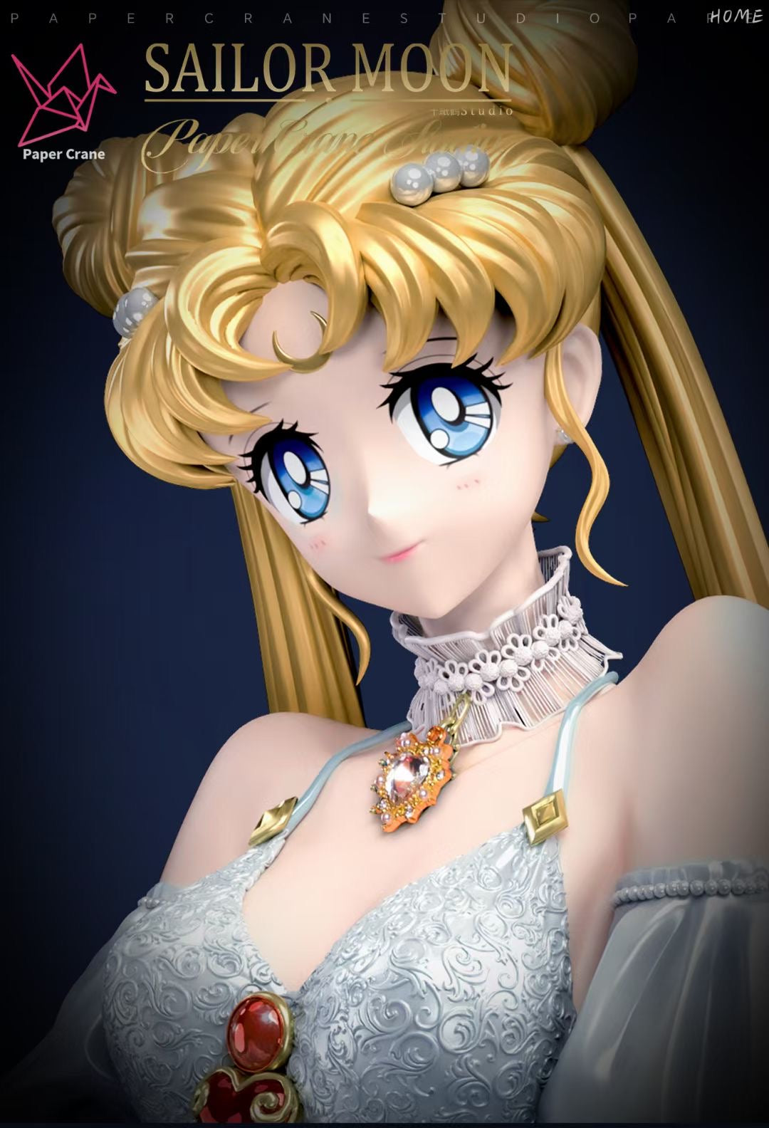 Paper Crane Studio Sailor Moon | Usagi Tsukino Figure - Perfect for Anime Collectors, Home Decor & Gift Ideas