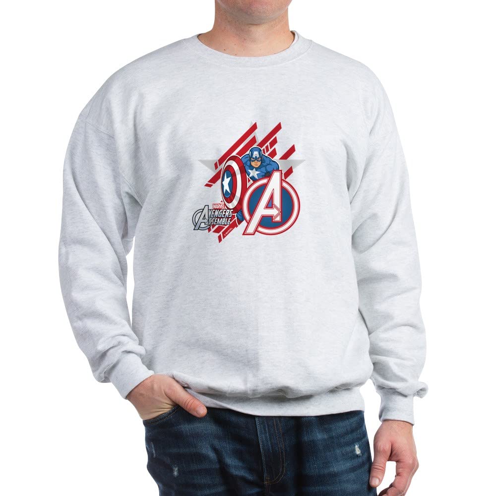 Captain America Avengers Sweatshirt - Marvel Superhero Pullover Hoodie for Men & Women | Perfect for Cosplay, Movie Nights & Superhero Fans