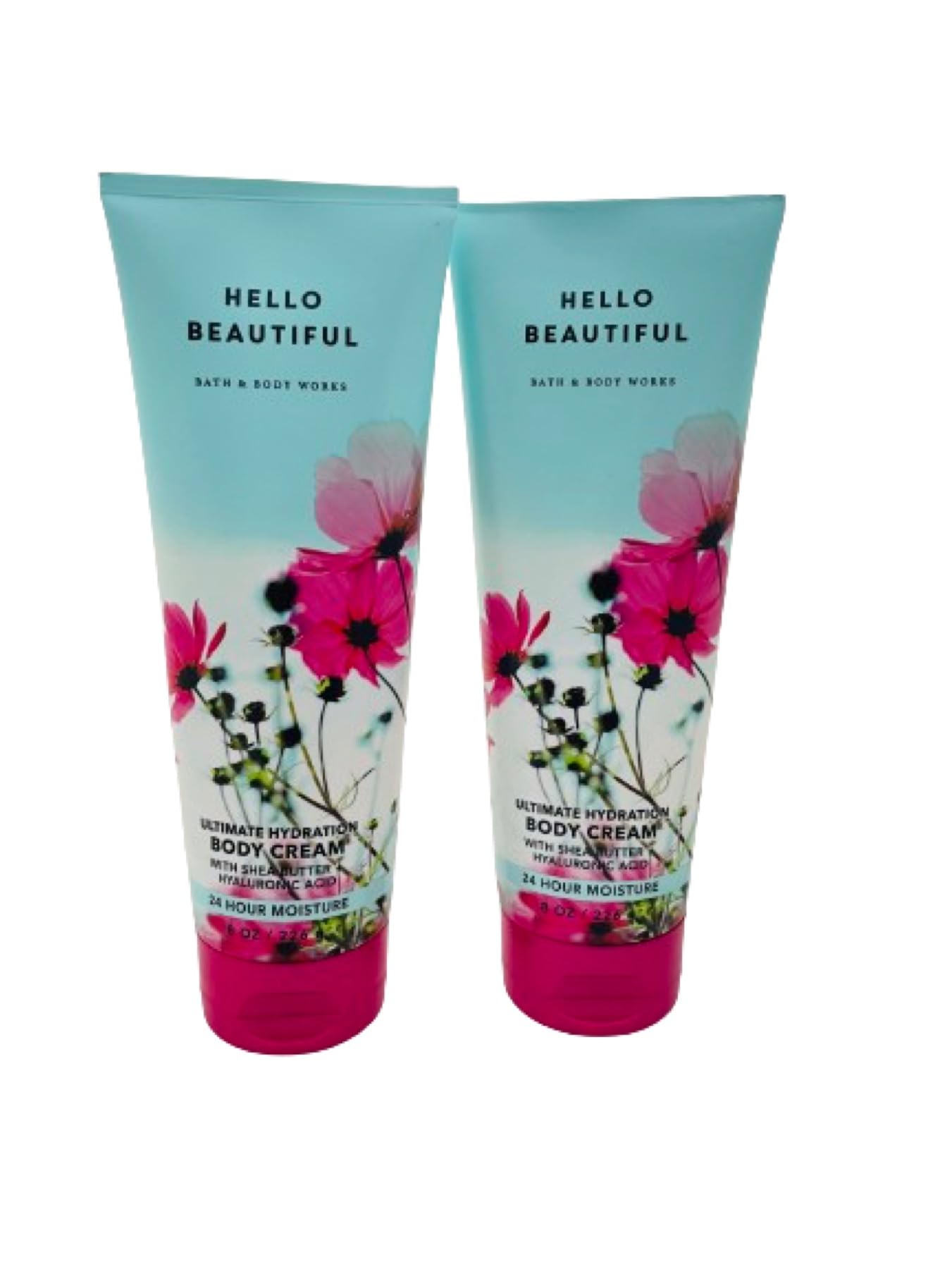Bath and Body Works Ultra Shea Body Cream 2-Pack (8 Oz Each) - Hello Beautiful Scent | Deep Moisturizing & Nourishing for Dry Skin | Perfect for Daily Use, Gift Sets & Self-Care Routines