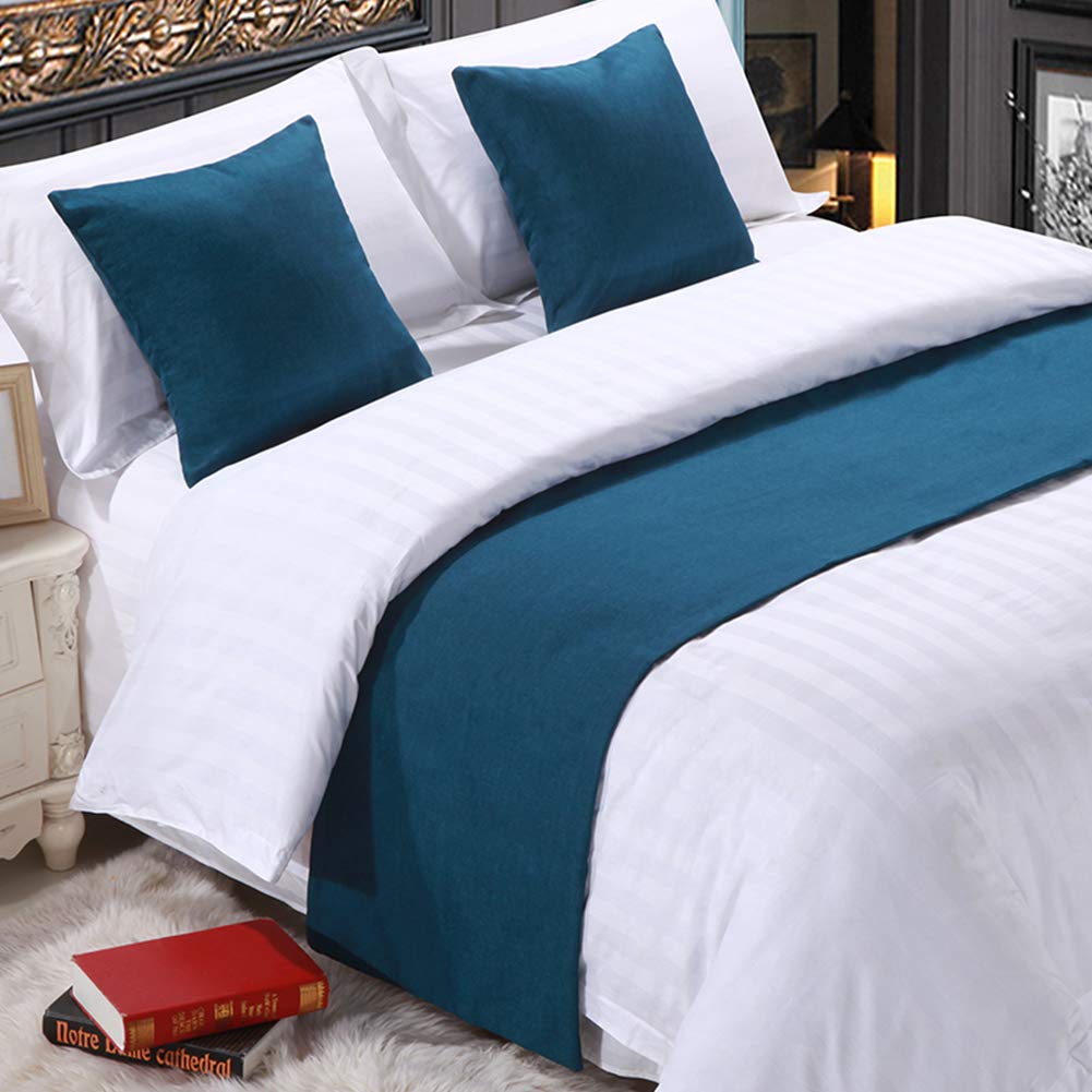 Premium 12-Pack Solid Color Bed Scarf Set - 240x50cm Bed Runner for Queen Size (180cm) Beds - Luxury Bedding Accessory for Bedroom, Hotel, and Guesthouse Decor (#27, Beige) - Perfect for Home Styling and Hospitality Use