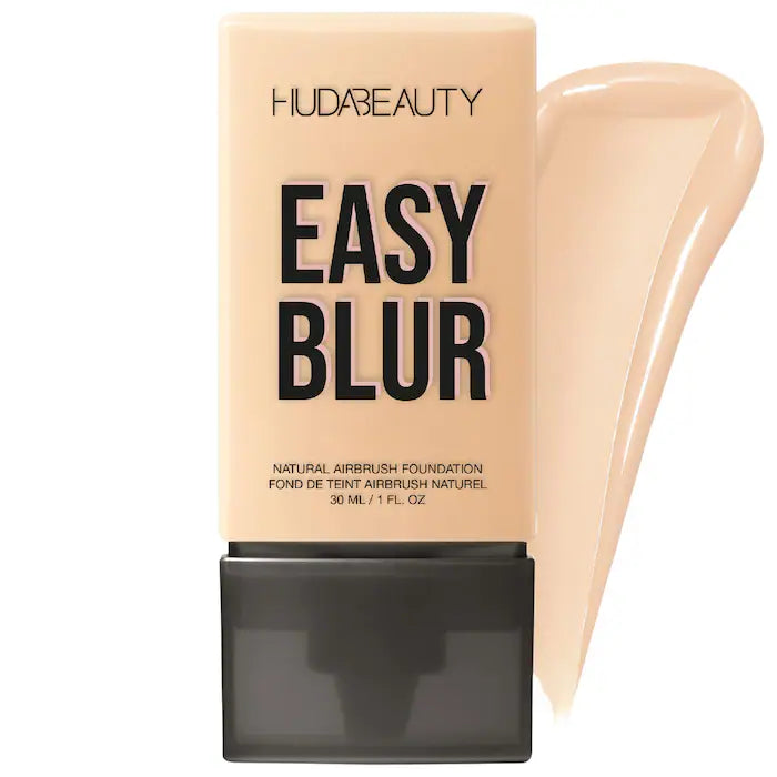 HUDA BEAUTY Easy Blur™ Natural Airbrush Foundation with Niacinamide - Lightweight, Buildable Coverage for Flawless Skin | Perfect for Everyday Wear & Special Occasions