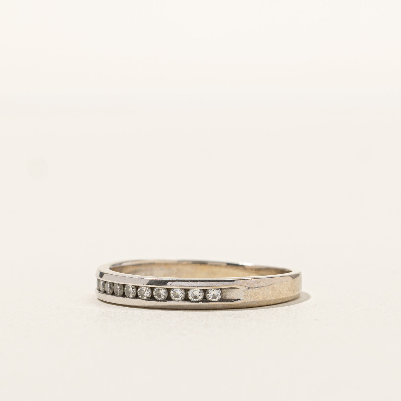 Channel Set Diamond Wedding Band Ring - 0.20 Carat Total Weight (CTW) | Size 9 | Perfect for Engagement, Anniversary & Bridal Jewelry Gifts
