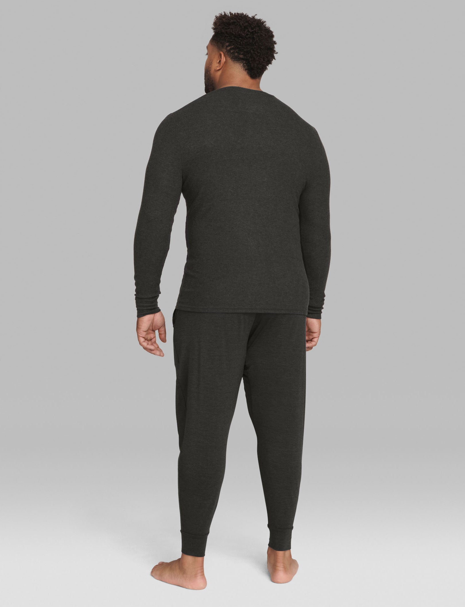 Comfortable Men's Lounge Henley Shirt - Soft Cotton Relaxed Fit for Casual Wear, Home Lounging & Weekend Outings