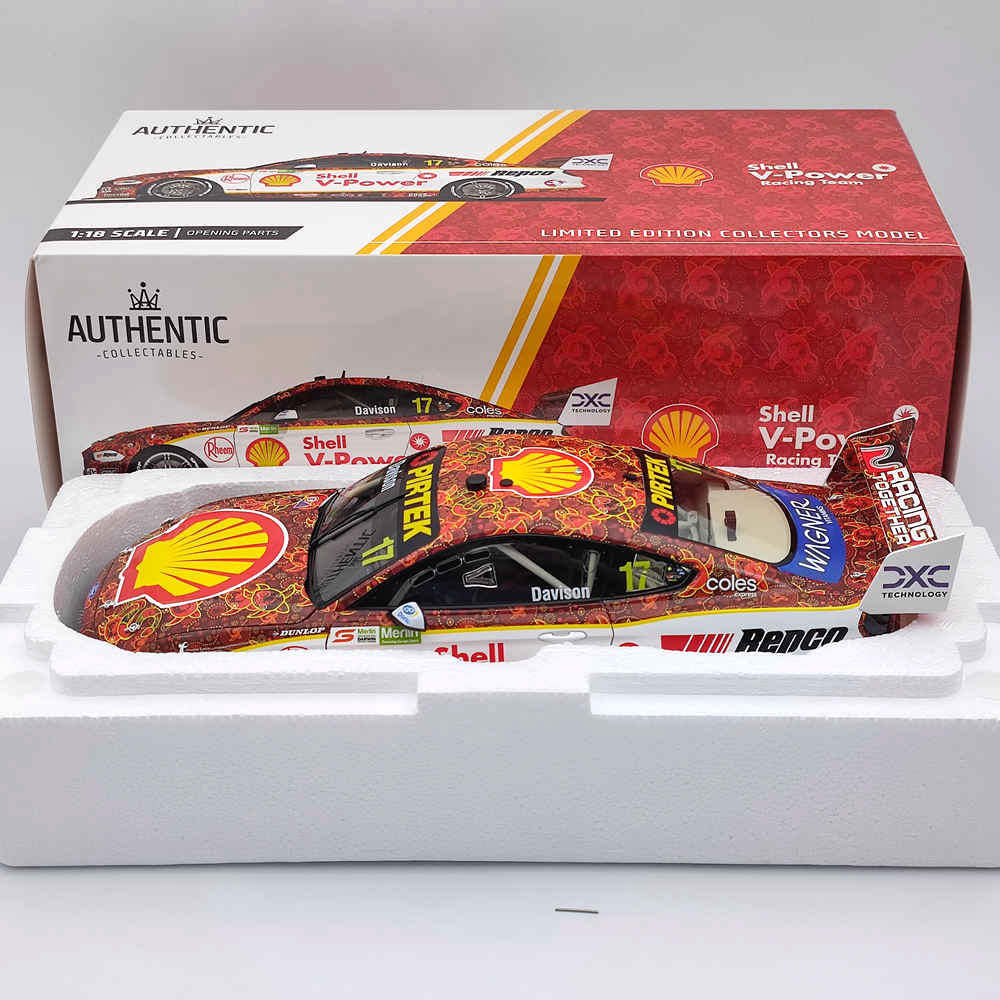 1/18 Scale Authentic SHELL V-Power Racing Team #17 Ford Mustang GT 2021 Diecast Model Car - Collectible Toy Gift for Racing Fans & Car Enthusiasts - Perfect for Display, Gifting, and Racing Memorabilia Collections