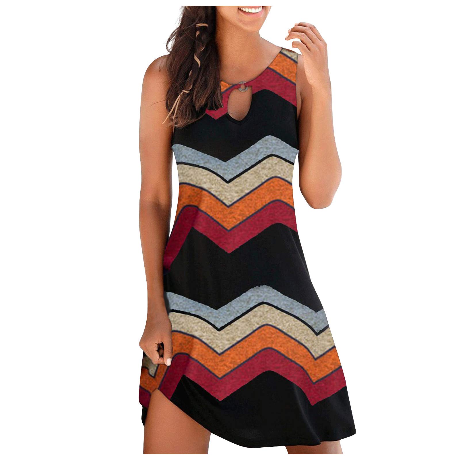 **Plus Size Summer Dresses for Women - Casual Sleeveless Midi Backless Halter Neck Sun Dress - Beach, Wedding & Party Outfits**    **Optimized for SEO:**   