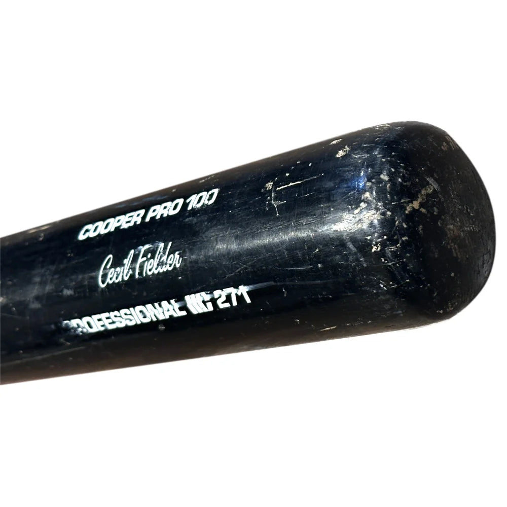 Authentic Cecil Fielder Game Used 1990s Detroit Tigers Cooper Baseball Bat - PSA/DNA Certified & Graded - Vintage MLB Collectible for Display & Investment