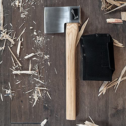 Official WATL Premium Axe Throwing Starter Kit - Hatchet, Target Stencil, Markers & Whetstone for Outdoor Games, Backyard Fun & Competitive Training