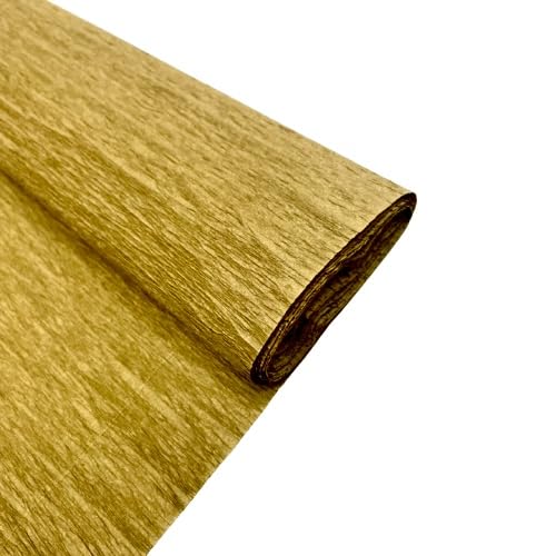 Lmlliang Crepe Paper Rolls - 250 × 25cm, Brown DIY Gift Wrapping Paper for Crafts, Birthday, Wedding, Holiday Decorations - Perfect for Paper Flowers, Party Decor, and Scrapbooking Projects