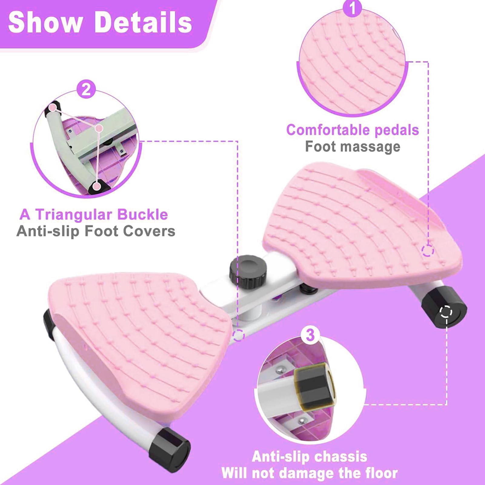 Silent Abdominal Twister Machine for Waist Exercise - Home Gym Equipment with Resistance Bands for Women & Men | Burn Belly Fat, Tone Core & Improve Posture - Perfect for Home Workouts, Office Breaks & Fitness Routines