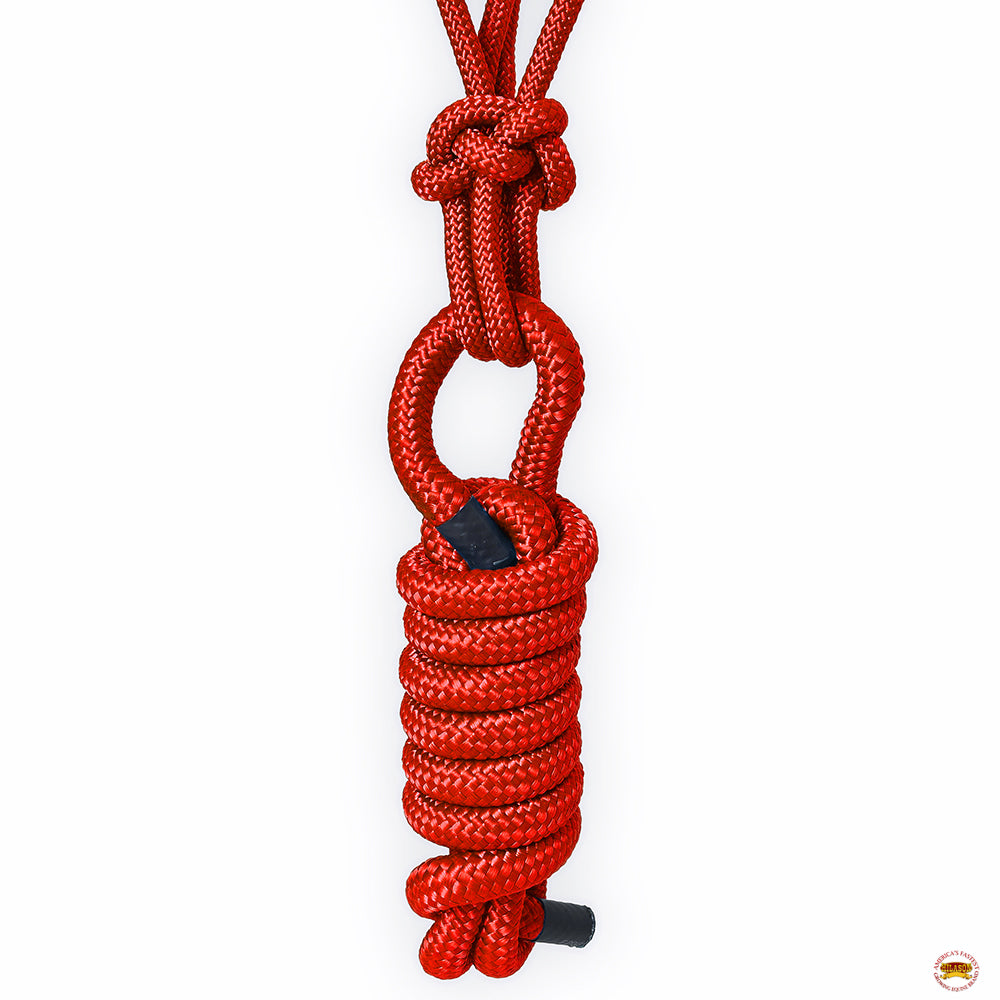 8 Ft Hilason Western Nylon Heavy Duty Horse Lead Rope Halter - Durable Multi-Colored Bridle for Training, Trail Riding & Ranch Work