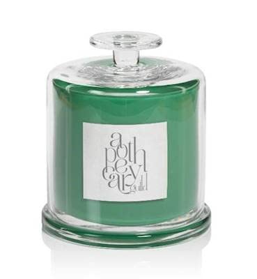 Geranium Spice Scented Jar Candle with Glass Cloche - 36oz Large Home Decor Candle for Relaxation, Aromatherapy & Cozy Ambiance