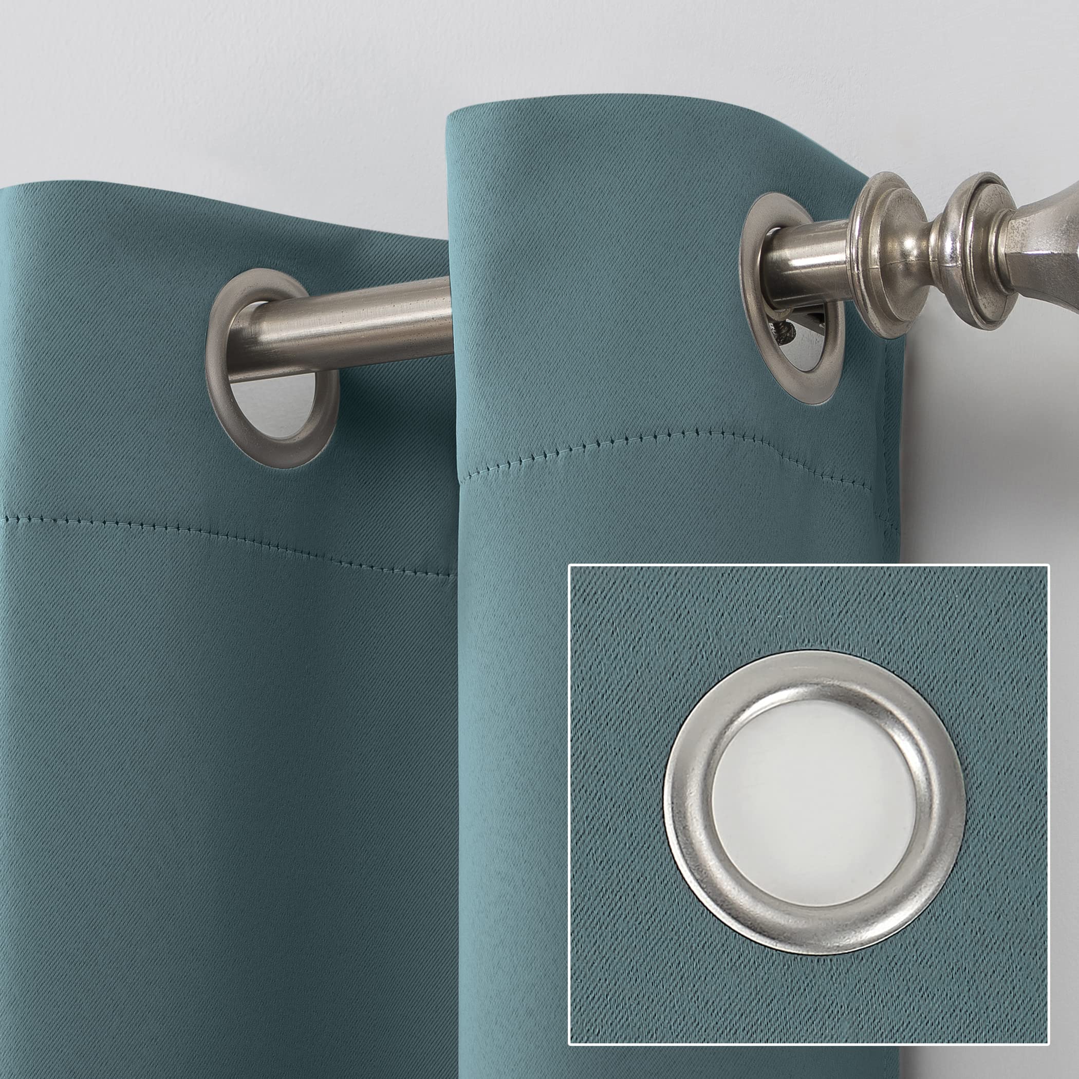 Sun Zero Soho 2-Pack Blackout Energy Efficient Grommet Curtain Panels - 54