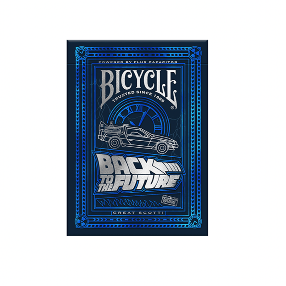 Back to the Future Themed Bicycle Playing Cards - 80s Nostalgia Deck for Magic Tricks, Poker Games & Movie Night Fun