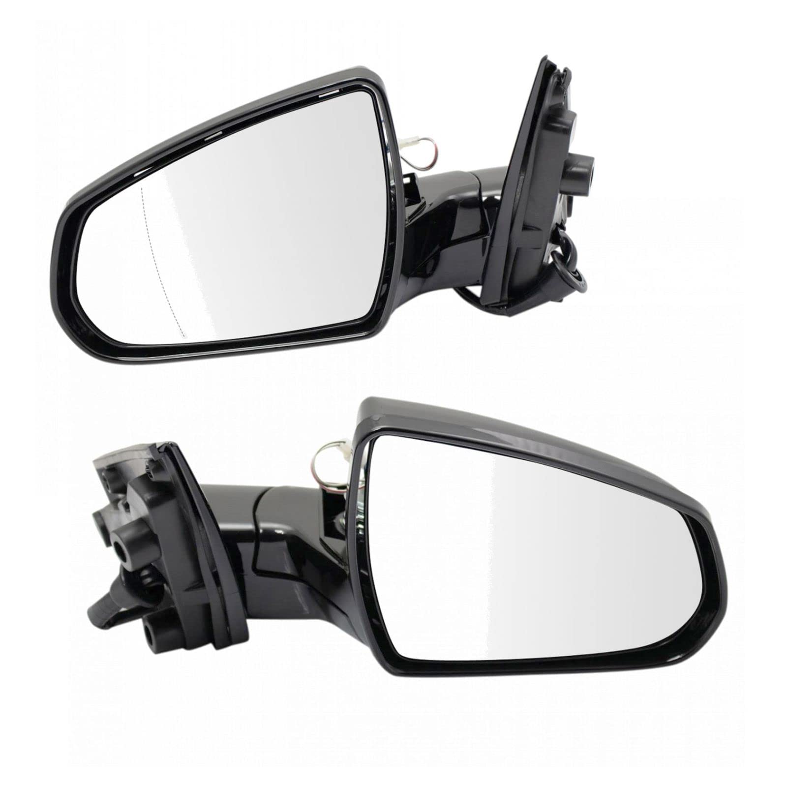 Power Heated & Folding Painted Exterior Side Mirrors - Perfect Match for Cadillac SRX | All-Weather Driving & Enhanced Safety