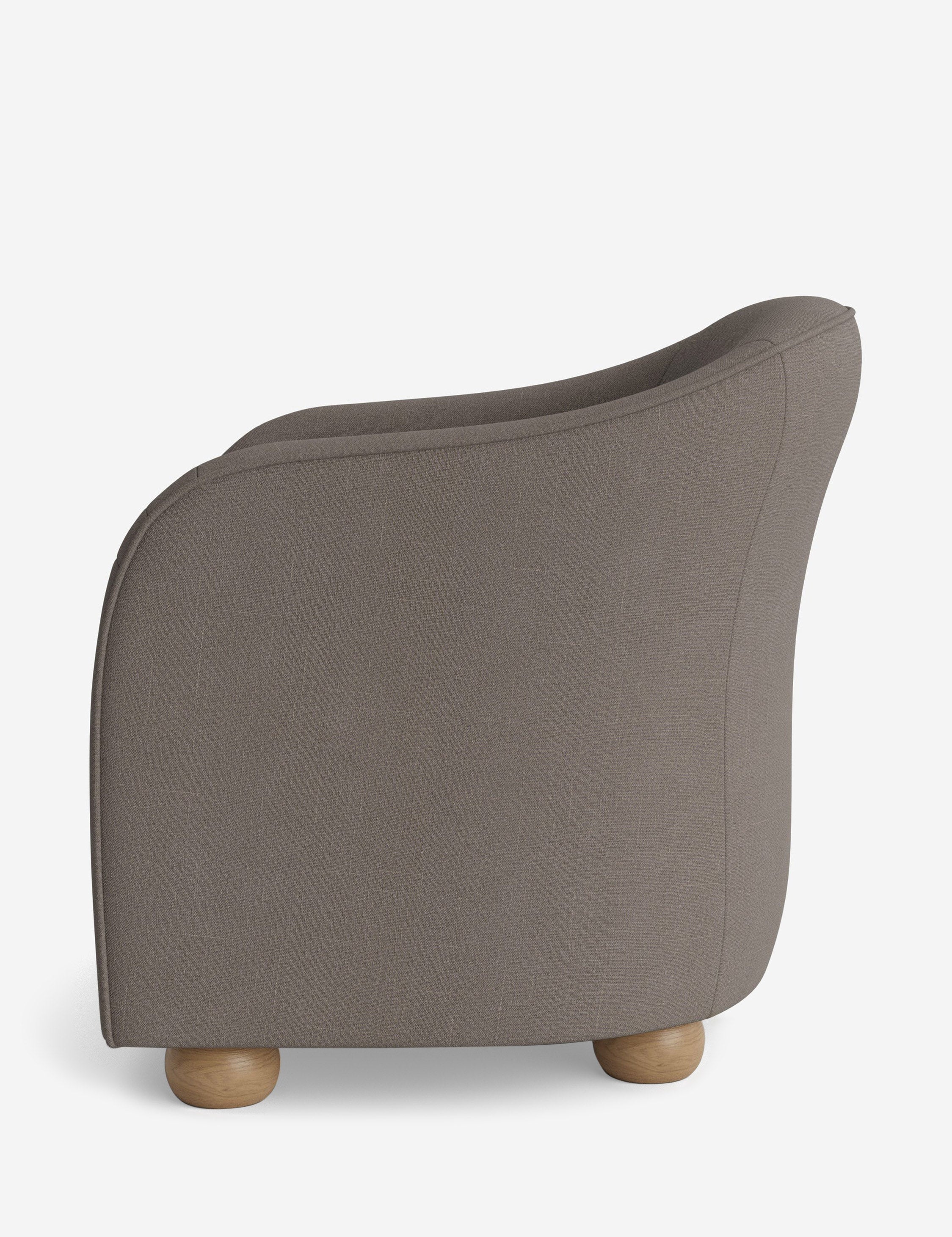 Faro Accent Chair by DISC Interiors - Modern Mid-Century Lounge Chair with Wooden Legs & Upholstered Seat - Perfect for Living Room, Bedroom or Office Decor