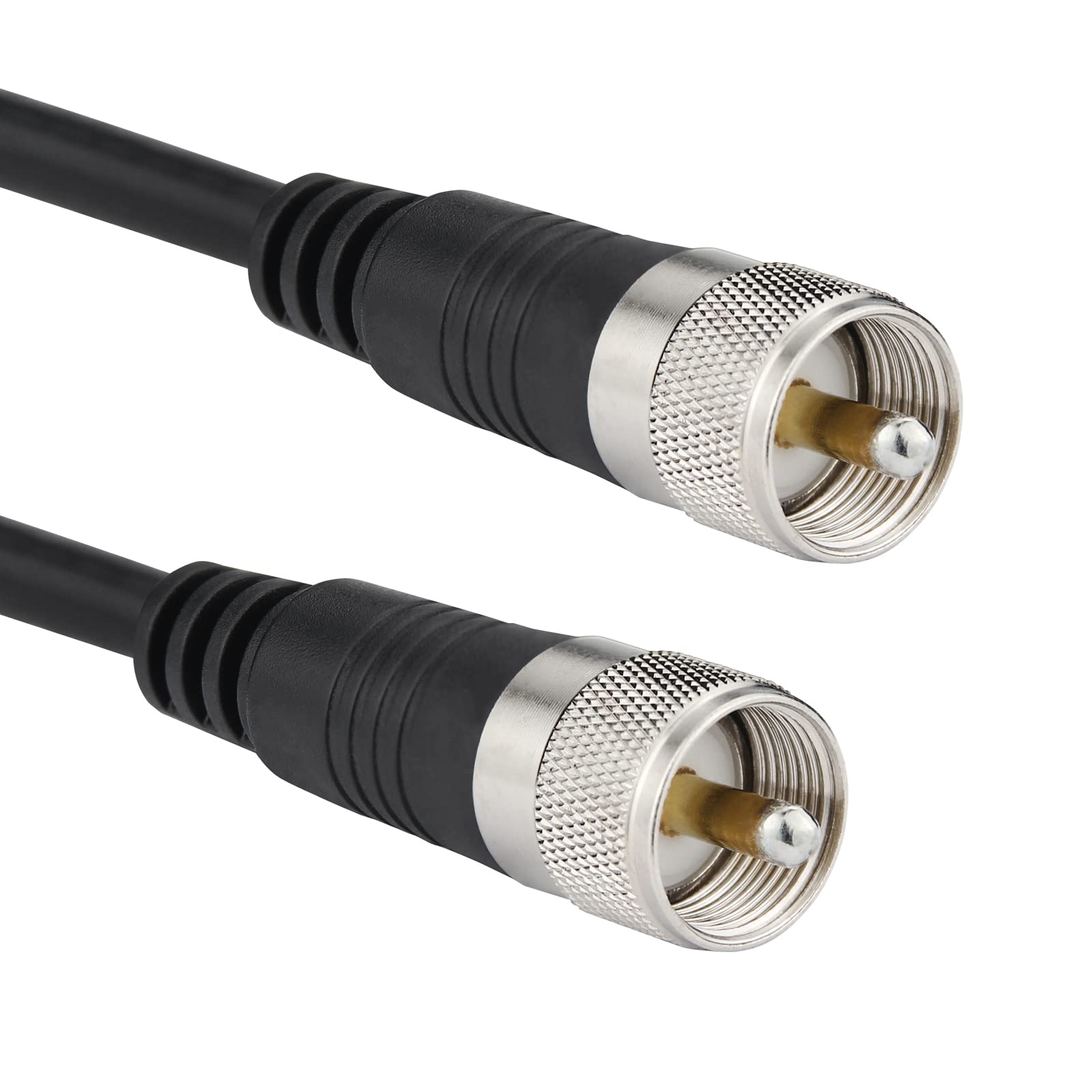 CB Radio Coax Cable - 40ft RG8x Low Loss Coaxial Cable, 50 Ohm UHF PL259 Male to Male Connector for HAM Radio, Antenna Analyzer, SWR Meter, Dummy Load | Perfect for Truckers, Off-Roading & Emergency Communication