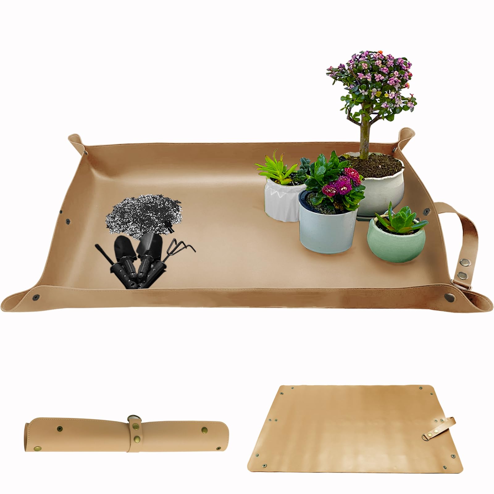 Waterproof Leather Plant Repotting Mat - 30