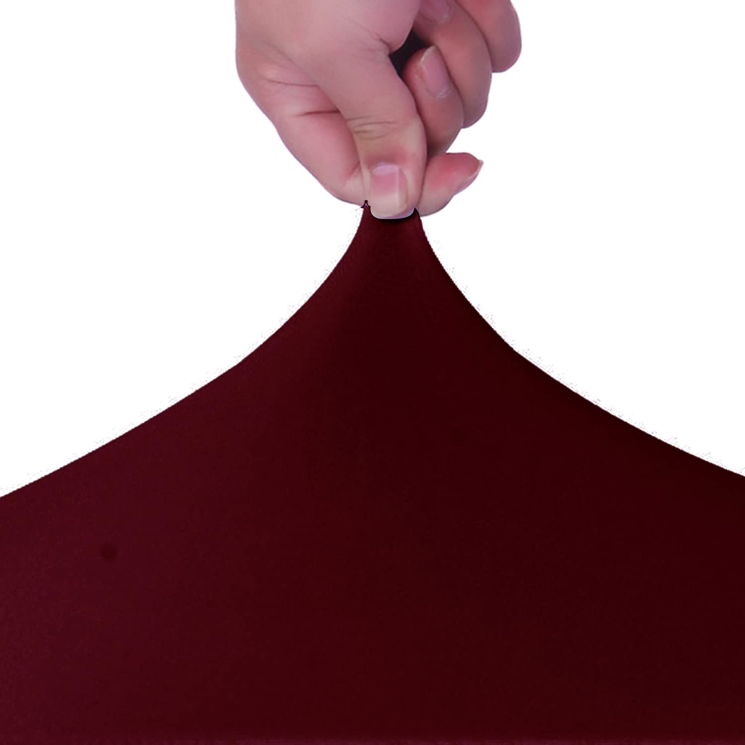 20 PCS Burgundy Stretch Spandex Chair Slipcovers - Elastic Dining Chair Covers Protector for Wedding, Banquet, Party - Perfect for Home, Restaurant, and Event Decor