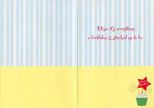 Magic Tip-On Stacked Birthday Cupcake Cards - Handmade Paper Greeting Cards for Birthdays, Parties & Special Occasions - Perfect for Gift Wrapping, Scrapbooking & Party Decorations