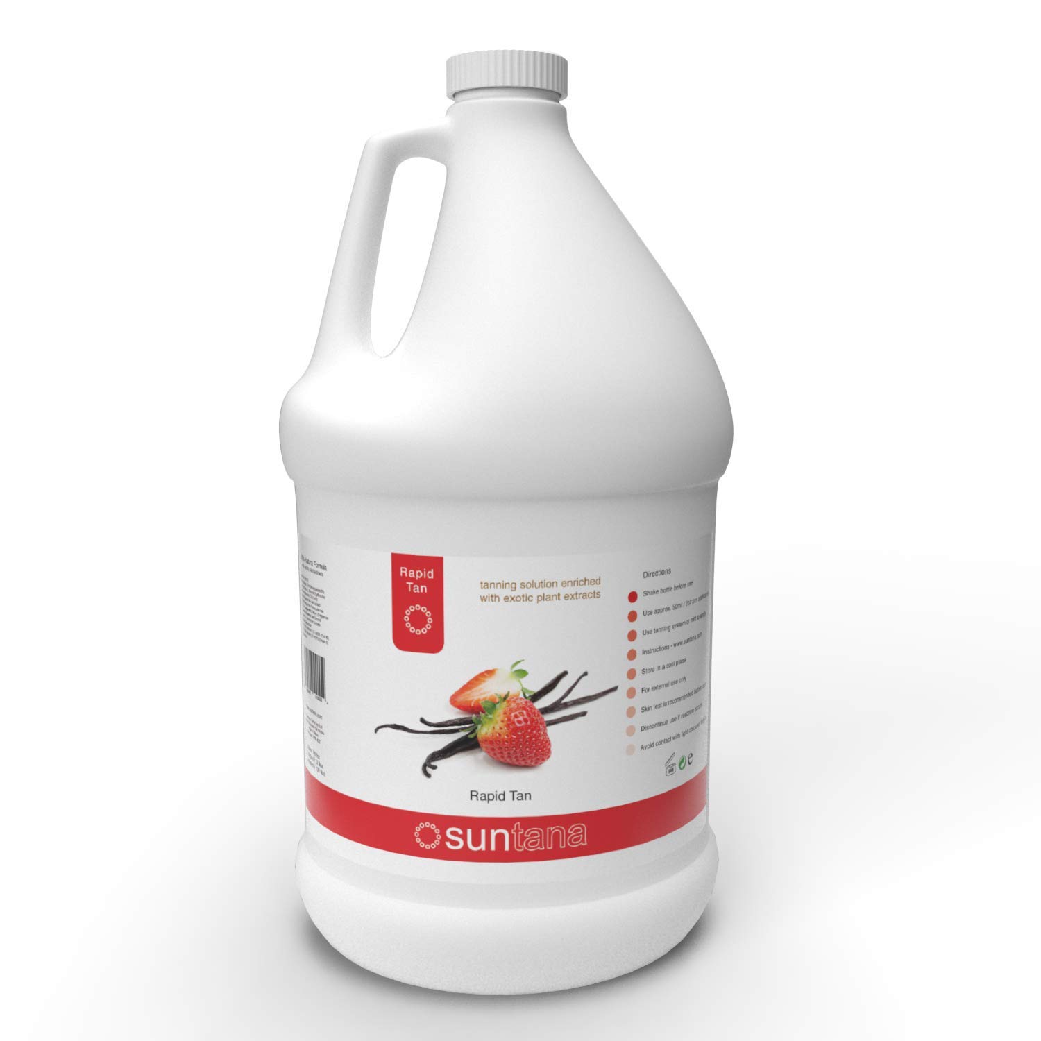 4000ml Suntana Large Trade Size Rapid Fast Tan Solution - Strawberry Vanilla Scent | Professional Spray Tanning for Salons & Home Use