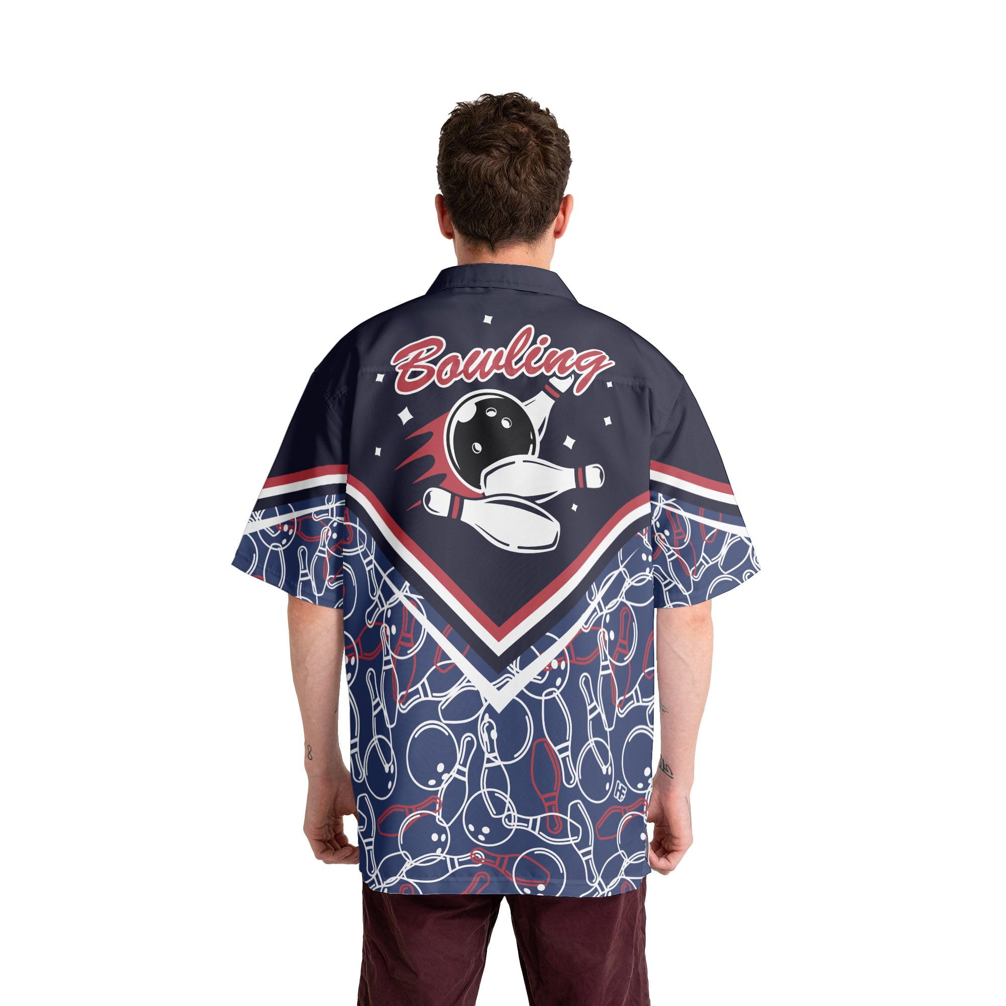 Custom Personalized Bowling Shirts with Names for Men & Women - Stylish Hawaiian Bowling Shirts for Team Uniforms & League Play - Perfect for Bowling Parties & Casual Wear