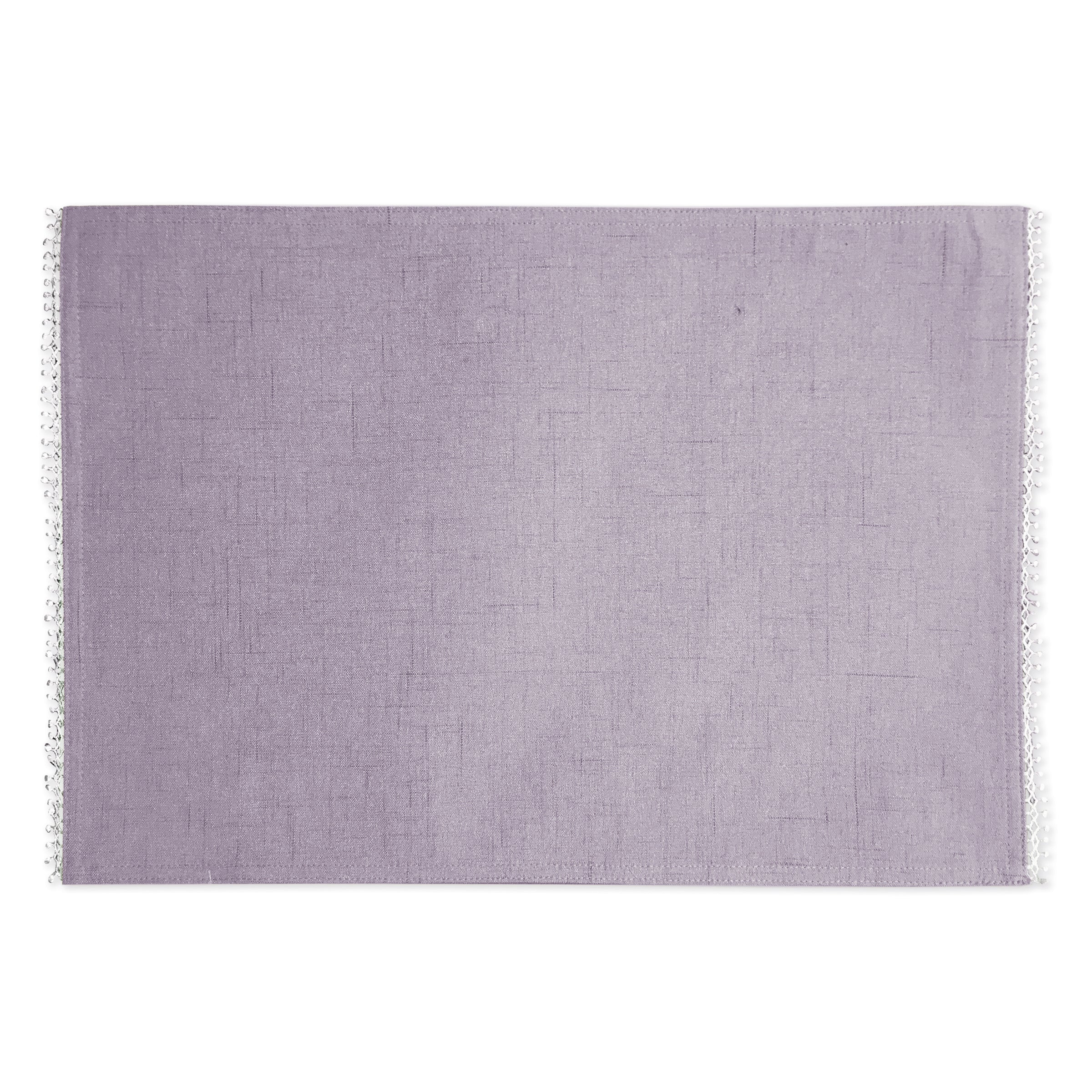 French Perle Violet Placemat - Elegant Handwoven Table Mat for Dining, Kitchen, and Home Decor | Perfect for Dinner Parties, Holidays, and Everyday Use