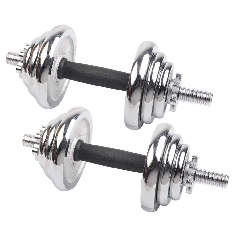 Adjustable Cast Iron Dumbbell Set for Home Gym - Strength Training Weights for Men & Women - Perfect for Weightlifting, CrossFit, and Fitness Workouts
