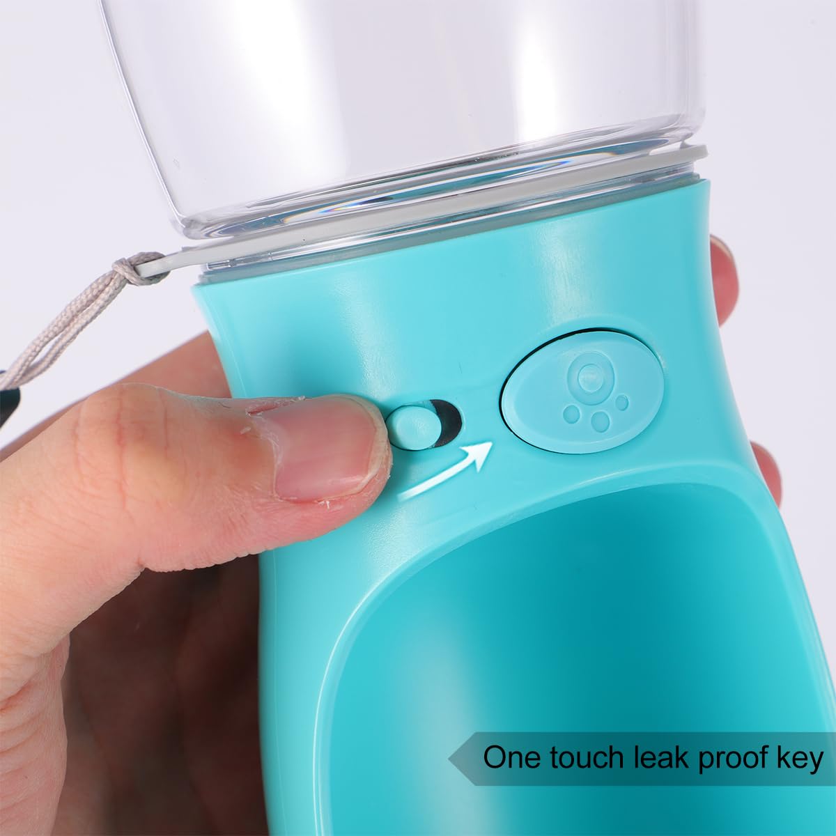 POPETPOP 1pc Leakproof Pet Water Bottle - Portable Cat & Dog Water Dispenser with Drinking Bowl, PP Material for Cage, Travel & Outdoor Use - Ideal for Cats, Dogs, Small Animals