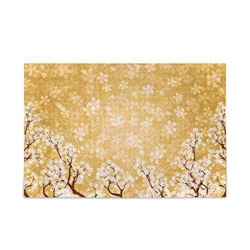 500 Piece Flower Jigsaw Puzzle for Adults - Beautiful Floral Landscape Puzzle, Challenging & Relaxing Brain Game - Perfect for Family Bonding, Stress Relief & Home Decor