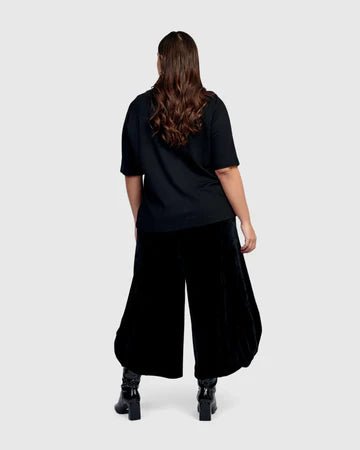 AP810B Oracle Velvet Punto Black Pants for Women - Soft Stretch Comfortable Dress Pants for Office, Business Casual & Evening Wear