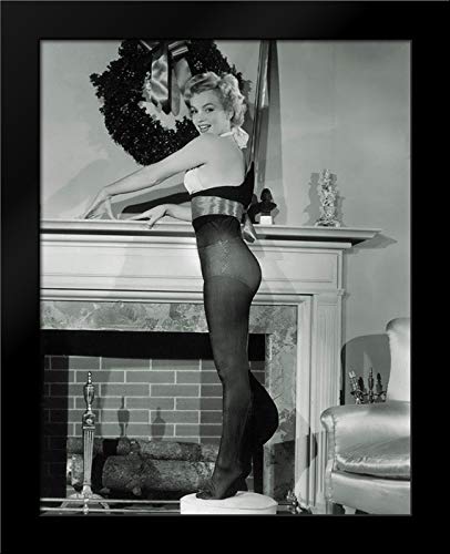 15x18 Black Modern Framed Art Print - Marilyn Monroe Hollywood Photo Archive - Perfect for Christmas Stockings & Home Decor