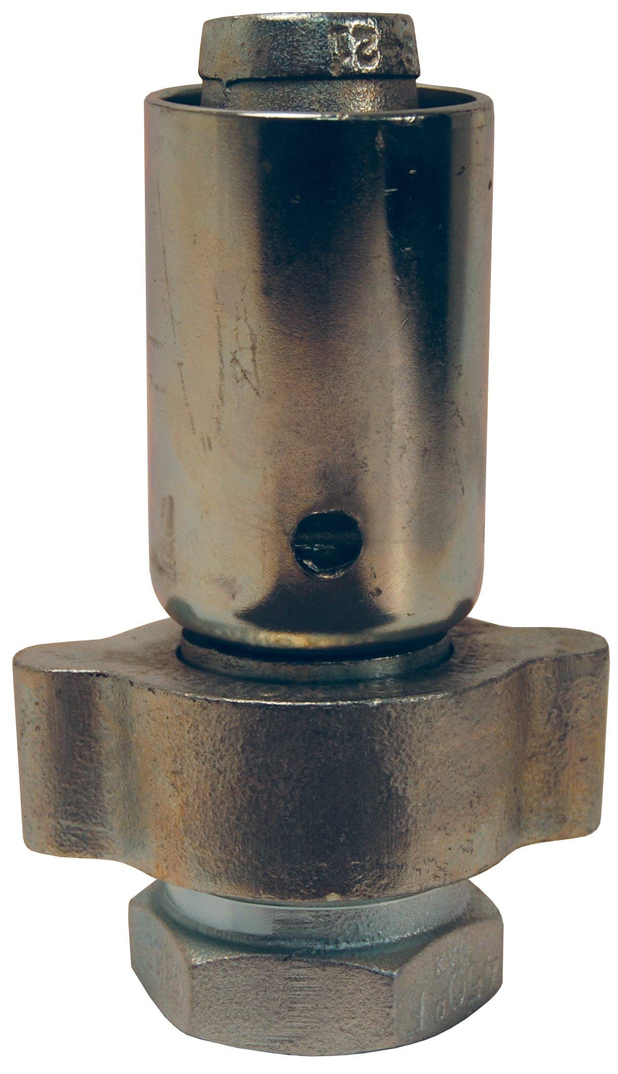 Dixon Valve GF111P3 Plated Iron/Steel Boss Holedall Fitting with Ferrule - 3