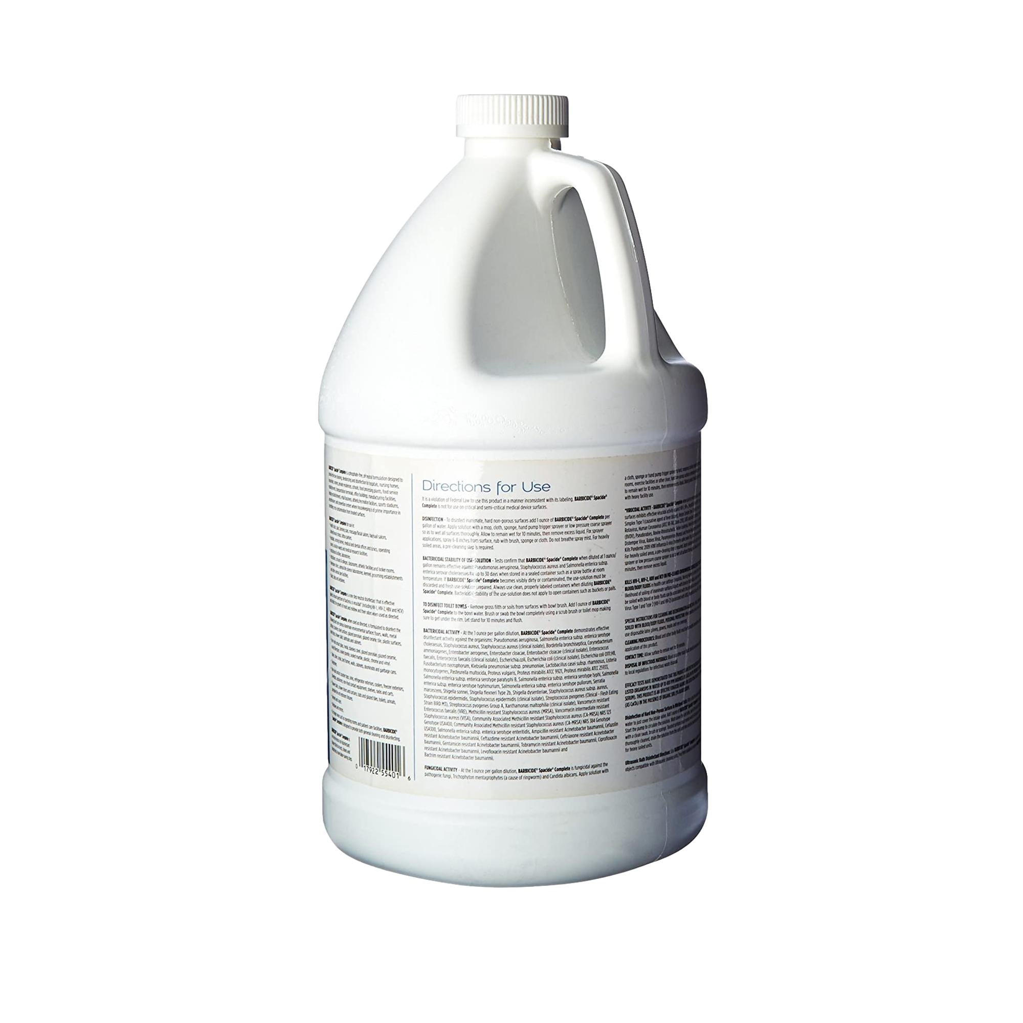 Barbicide Spacide Complete Disinfectant - 1 Gallon | Professional Salon & Barber Shop Sanitizer for Combs, Brushes & Tools | Ideal for Hair, Nail & Beauty Tools Disinfection