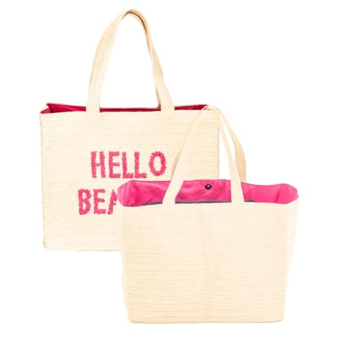 Natural With Pink Embroidery