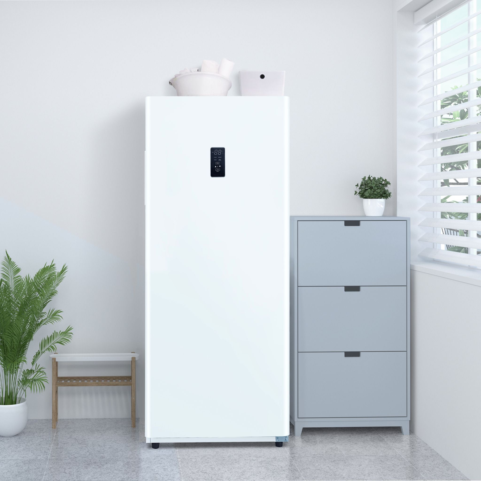 Danby Upright Freezer 14.0 Cu. Ft. (DUF140A1WDB) - Energy Efficient White Chest Freezer for Home, Garage & Basement Storage - Perfect for Frozen Food, Meat & Bulk Groceries